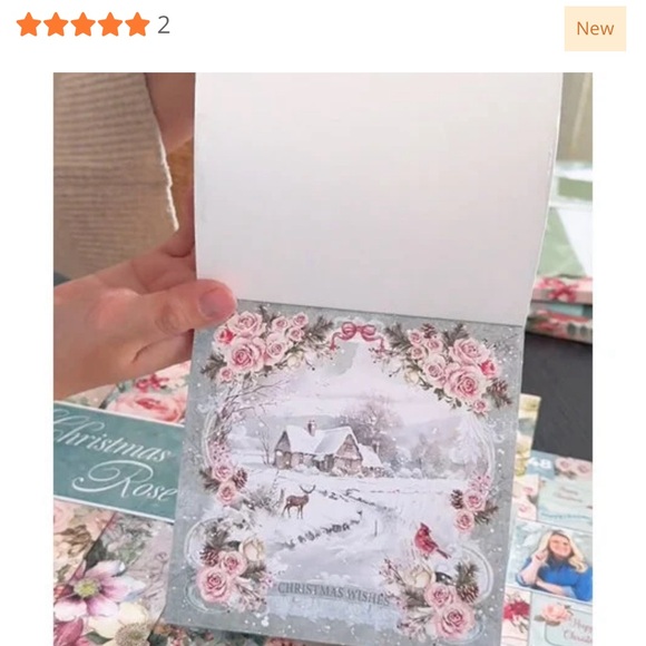 CRAFTER’S COMPANION  - 6 x 6 Paper Pad - Christmas Rose - Picture 6 of 7